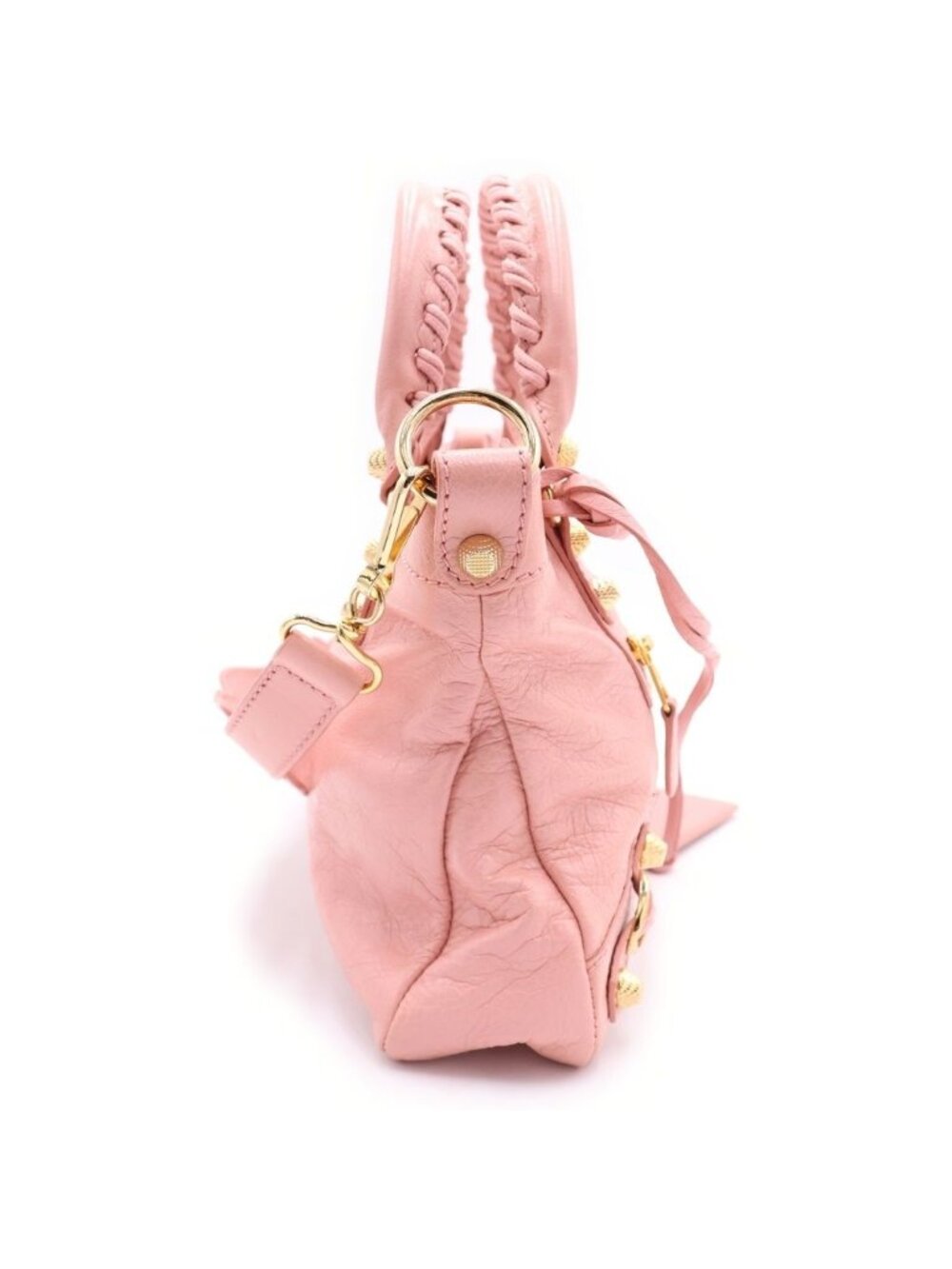 Balenciaga Giant Fast 2-Way Shoulder Bag Pink Leather Gold - Picture 3 of 7